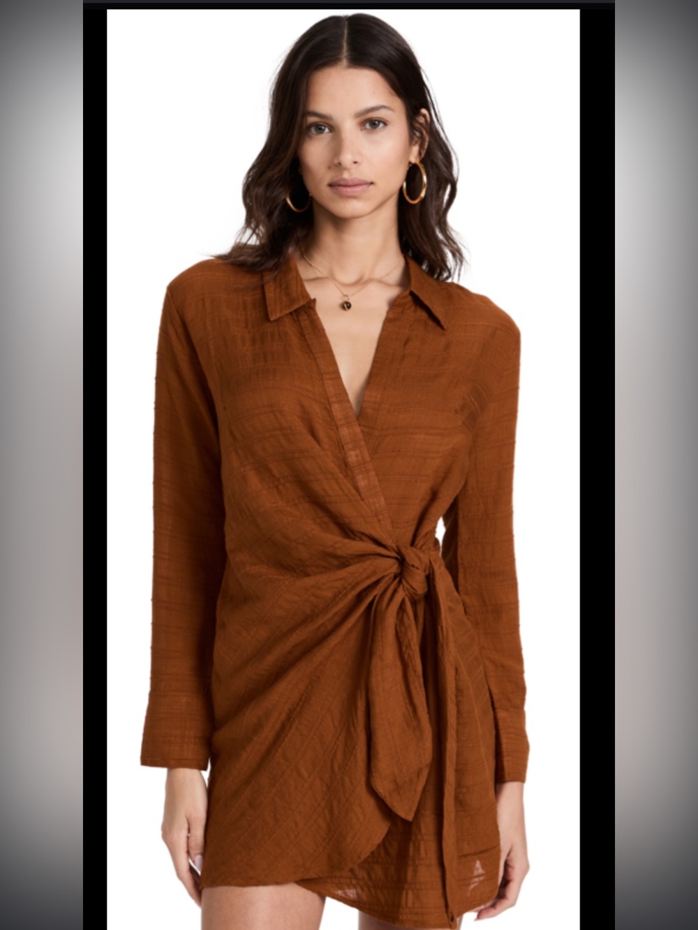 l*space Rust Cognac cover up wrap